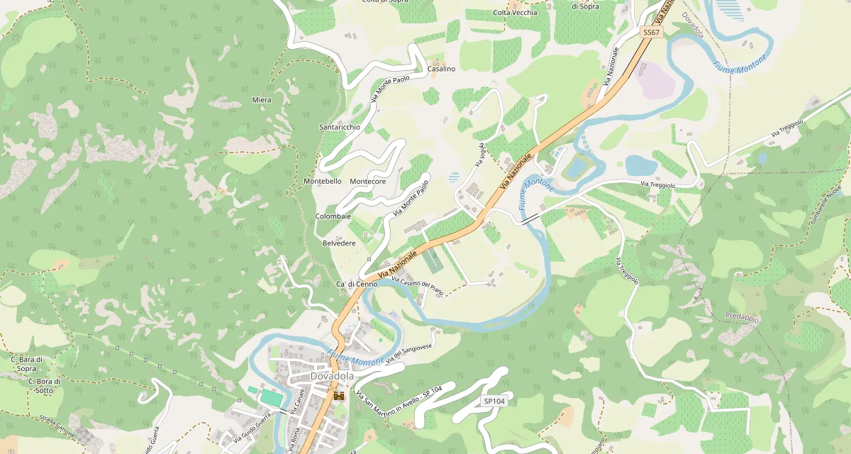 Mappa: GD srl Unipersonale, Via Nazionale 19, 47013 Dovadola (FC)